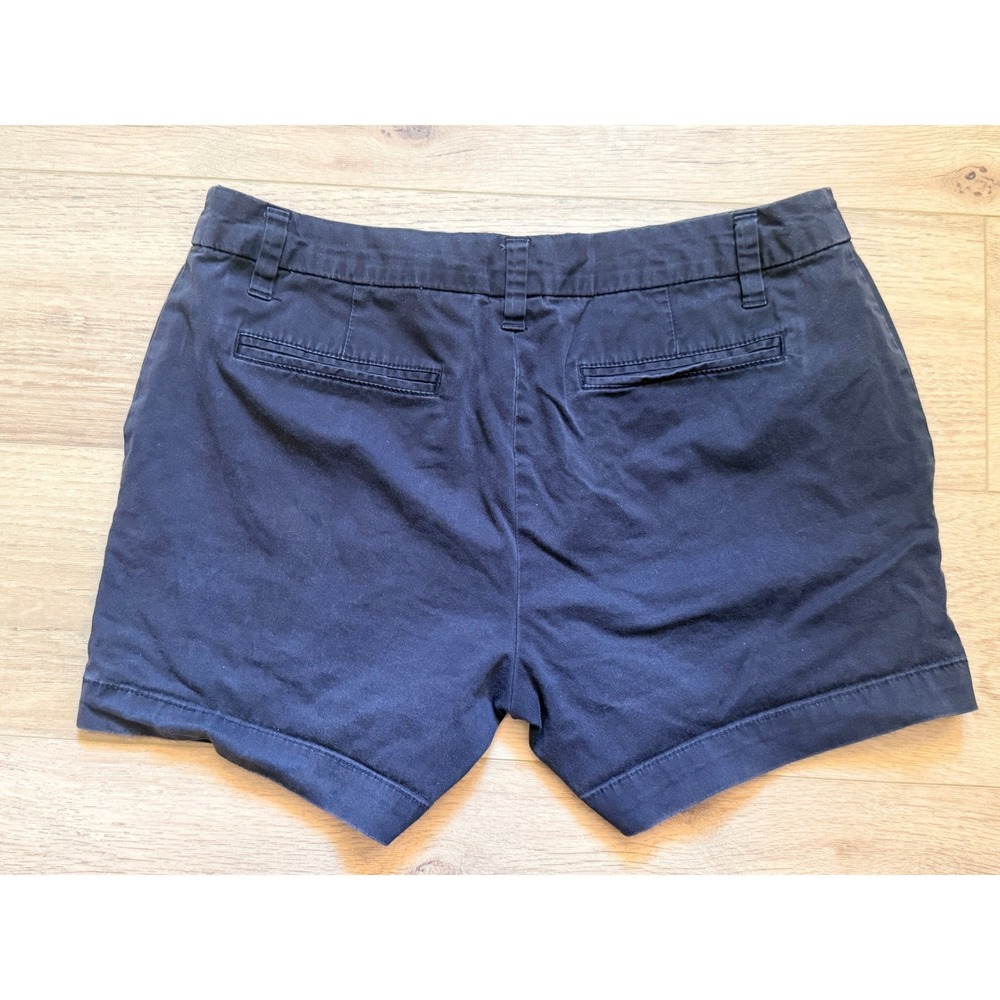 Faded Glory Navy Blue Chino Shorts Womens Size 8 Cotton Blend Stretch Casual - Picture 4 of 5